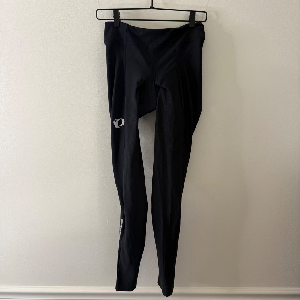 Pearl Izumi Womens Black Padded Cycling Tights‎ Reflective Chamois Size L